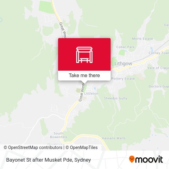 Bayonet St after Musket Pde map