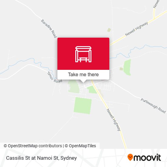 Cassilis St at Namoi St map