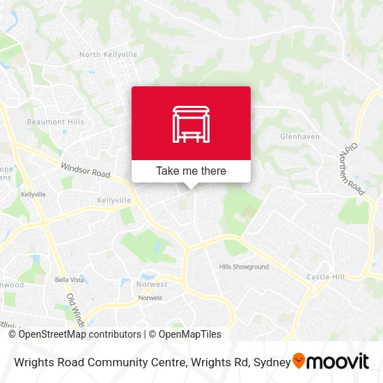 Wrights Road Community Centre, Wrights Rd map