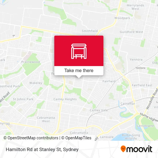 Mapa Hamilton Rd at Stanley St