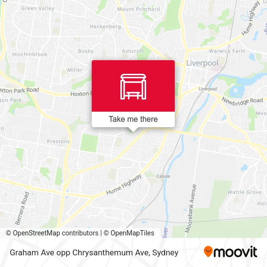 Graham Ave opp Chrysanthemum Ave map