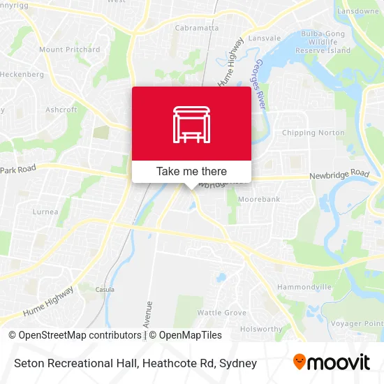 Seton Recreational Hall, Heathcote Rd map
