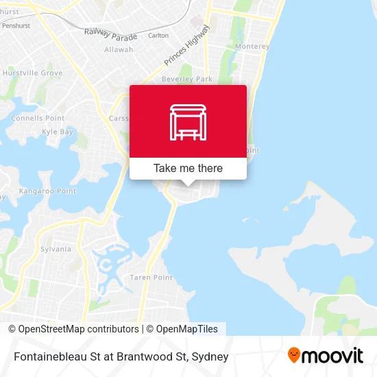 Fontainebleau St at Brantwood St map