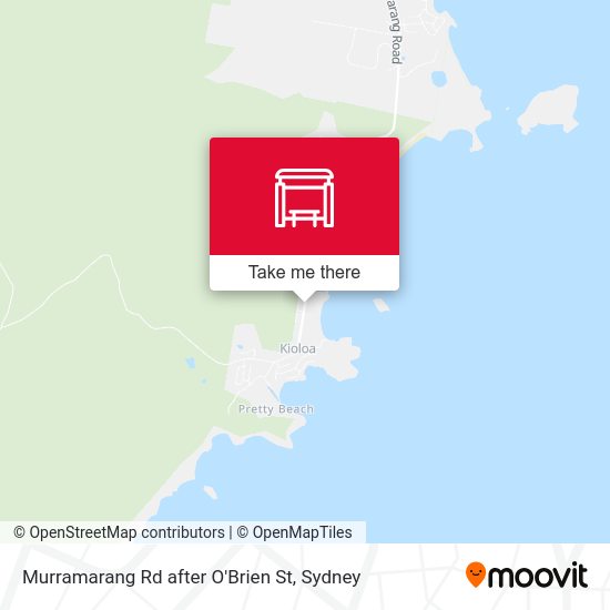 Murramarang Rd after O'Brien St map