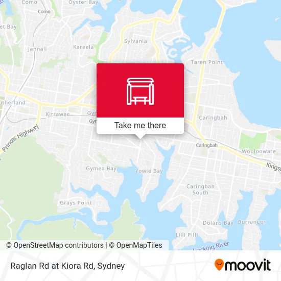 Mapa Raglan Rd at Kiora Rd