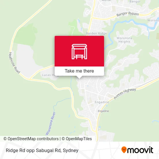 Mapa Ridge Rd opp Sabugal Rd