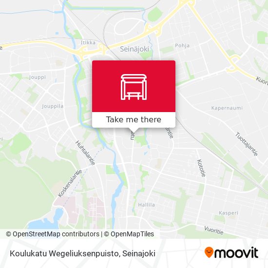 Koulukatu Wegeliuksenpuisto map