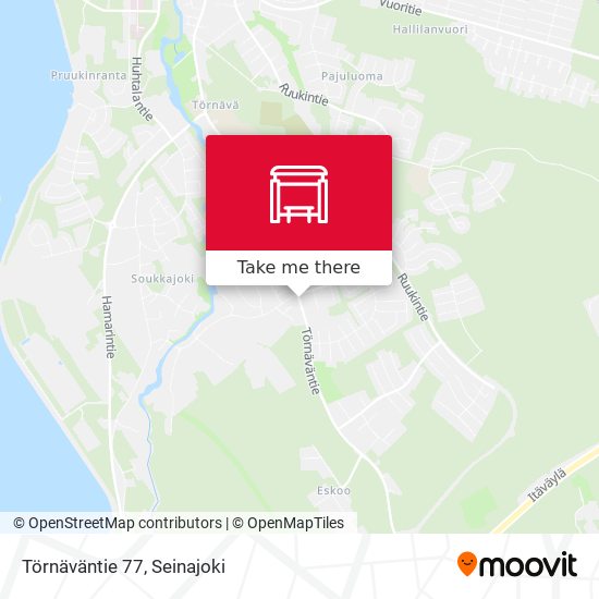 Törnäväntie 77 map