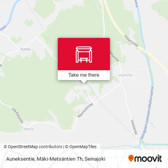 Auneksentie, Mäki-Metsäntien Th map