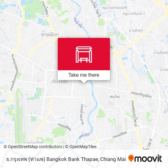 ธ.กรุงเทพ (ท่าแพ) Bangkok Bank Thapae map