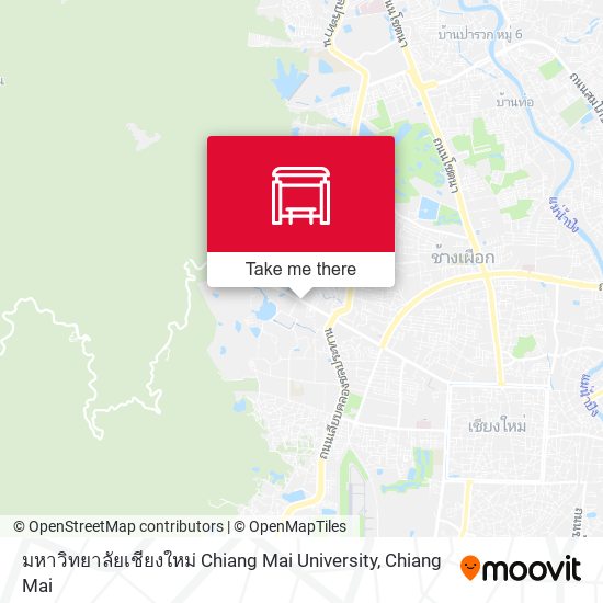 มหาวิทยาลัยเชียงใหม่ Chiang Mai University map