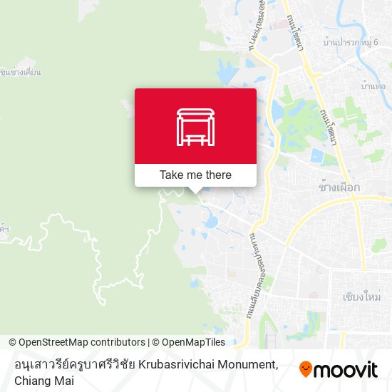 อนุเสาวรีย์ครูบาศรีวิชัย Krubasrivichai Monument map