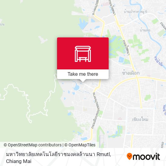 มหาวิทยาลัยเทคโนโลยีราชมงคลล้านนา Rmutl map