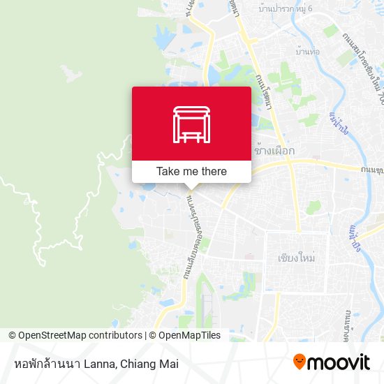 หอพักล้านนา Lanna map