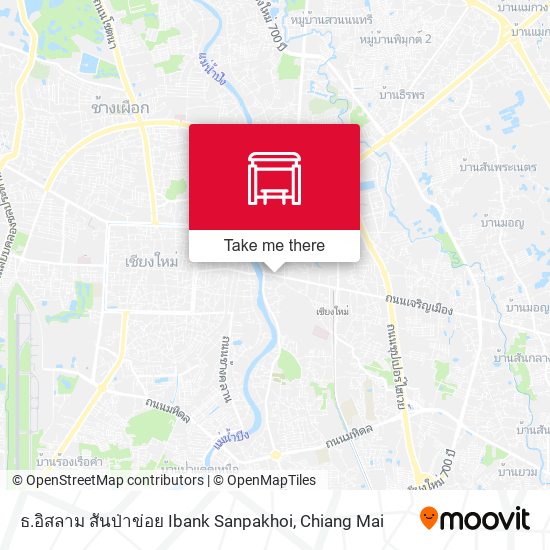 ธ.อิสลาม สันป่าข่อย Ibank Sanpakhoi map