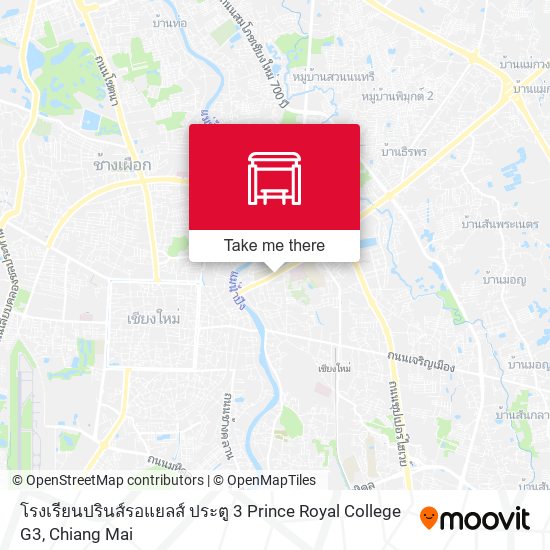 โรงเรียนปรินส์รอแยลส์ ประตู 3 Prince Royal College G3 map