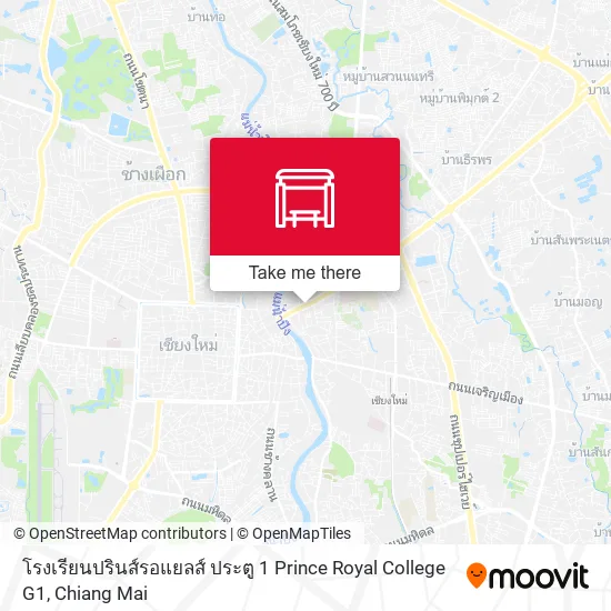 โรงเรียนปรินส์รอแยลส์ ประตู 1 Prince Royal College G1 map