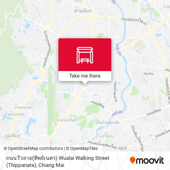 ถนนวัวลาย(ทิพย์เนตร) Wualai Walking Street (Thippanate) map