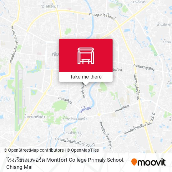 โรงเรียนมงฟอร์ต  Montfort College Primaly School map
