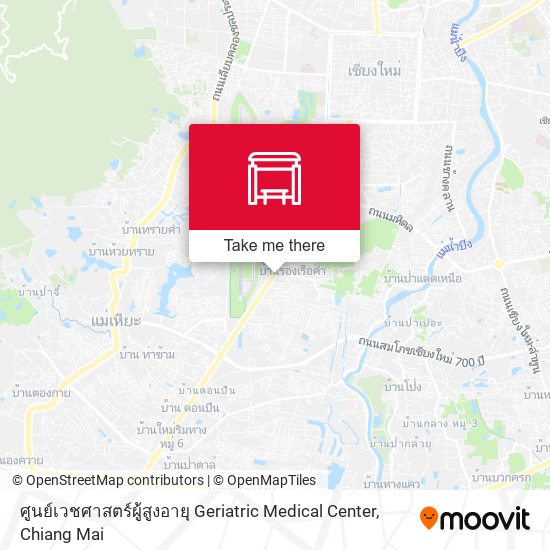 ศูนย์เวชศาสตร์ผู้สูงอายุ Geriatric Medical Center map