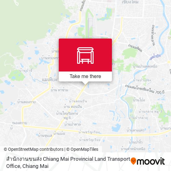 สำนักงานขนส่ง Chiang Mai Provincial Land Transport Office map