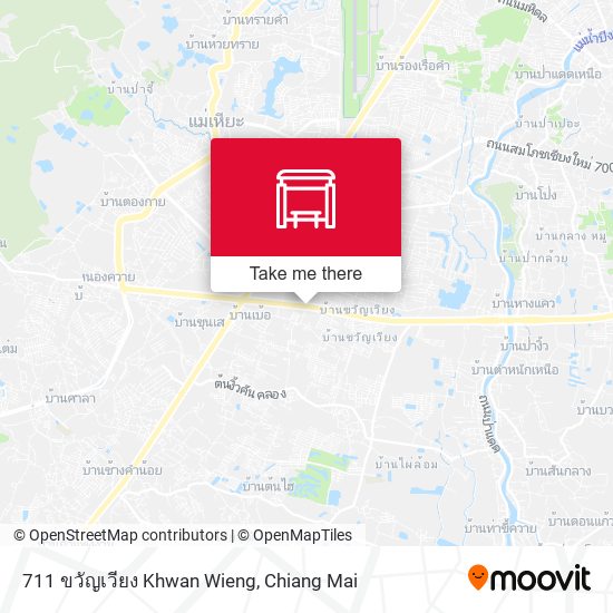 711 ขวัญเวียง Khwan Wieng map