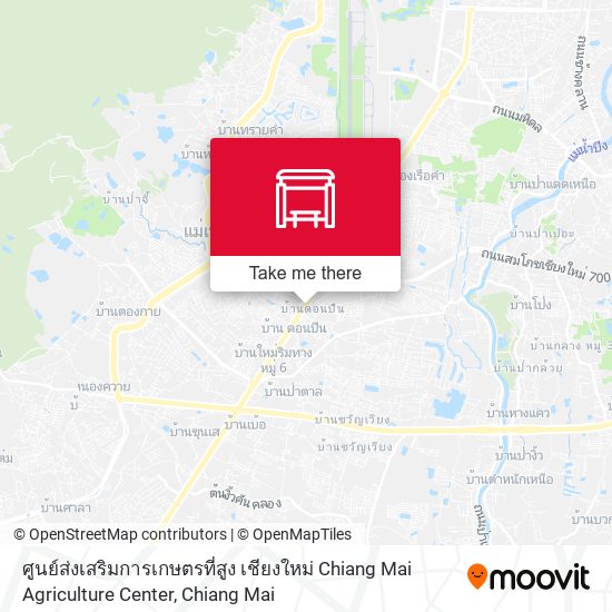 ศูนย์ส่งเสริมการเกษตรที่สูง เชียงใหม่ Chiang Mai  Agriculture Center map