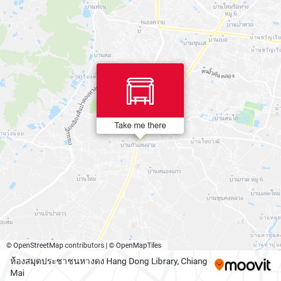 ห้องสมุดประชาชนหางดง Hang Dong Library map