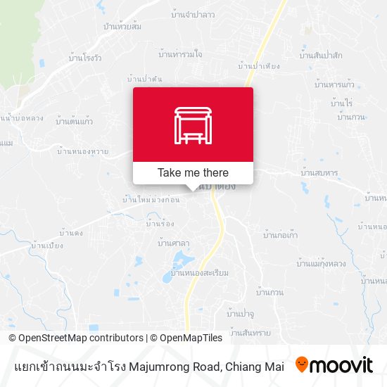 แยกเข้าถนนมะจำโรง Majumrong Road map