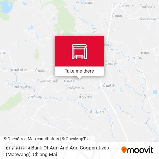 ธกส.แม่วาง Bank Of Agri And Agri Cooperatives (Maewang) map