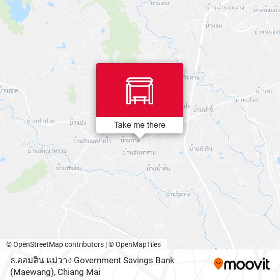 ธ.ออมสิน แม่วาง Government Savings Bank (Maewang) map