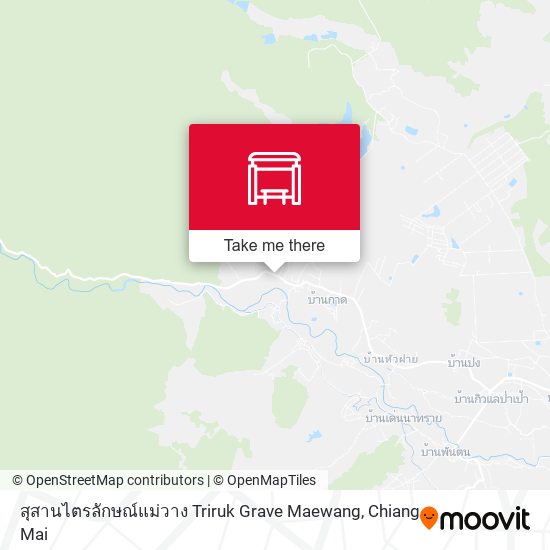 สุสานไตรลักษณ์แม่วาง Triruk Grave Maewang map