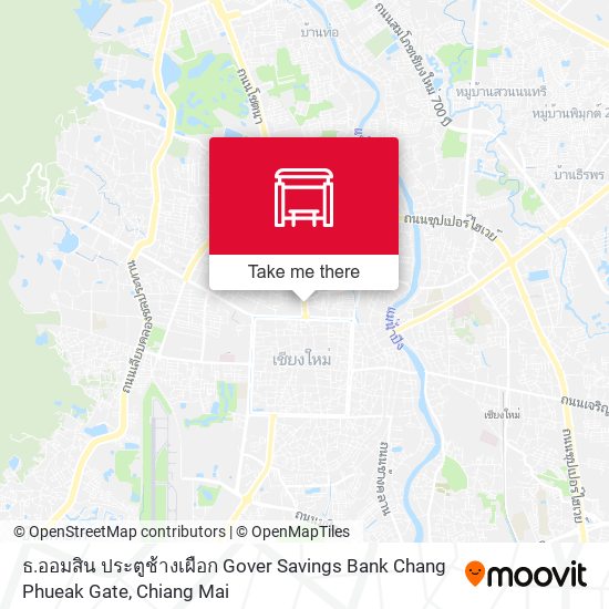 ธ.ออมสิน ประตูช้างเผือก Gover Savings Bank Chang Phueak Gate map