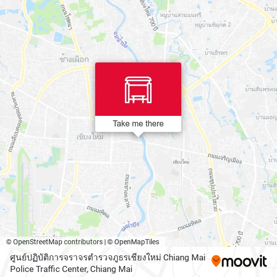 ศูนย์ปฏิบัติการจราจรตำรวจภูธรเชียงใหม่ Chiang Mai  Police Traffic Center map