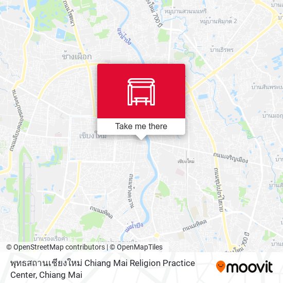 พุทธสถานเชียงใหม่ Chiang Mai Religion Practice Center map