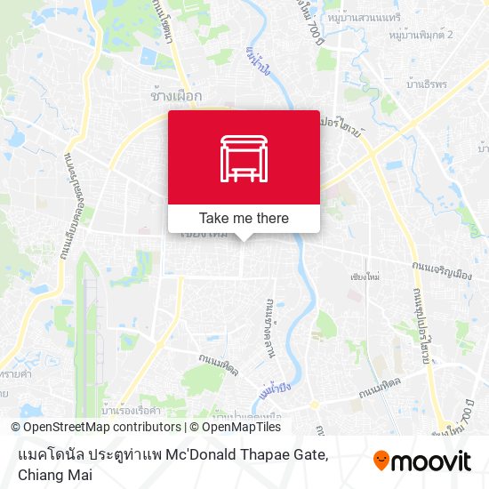 แมคโดนัล ประตูท่าแพ Mc'Donald Thapae Gate map