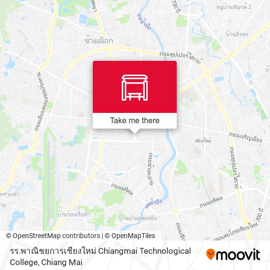 รร.พาณิชยการเชียงใหม่ Chiangmai Technological College map