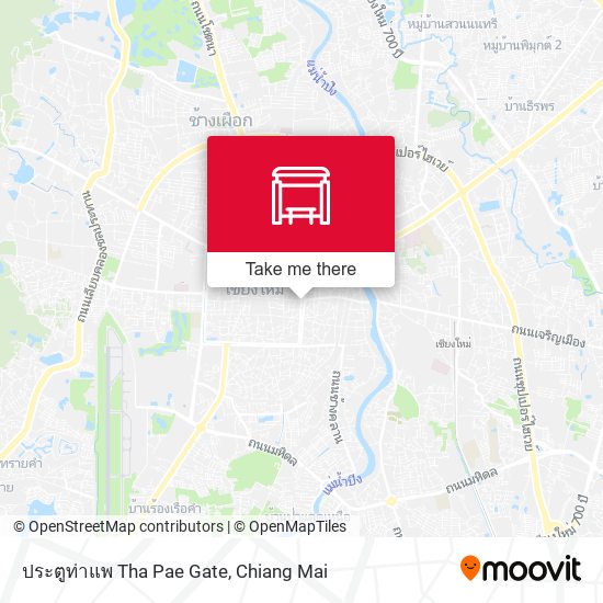 ประตูท่าแพ Tha Pae Gate map