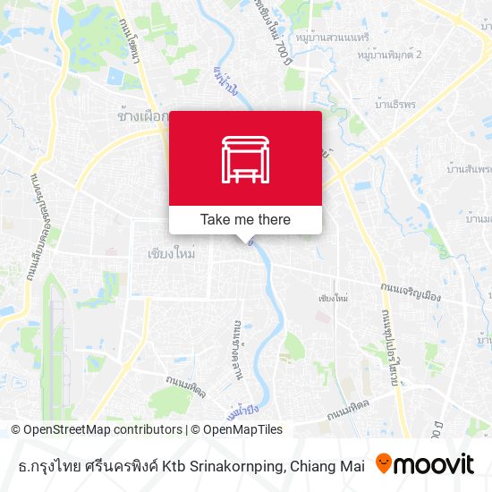 ธ.กรุงไทย ศรีนครพิงค์ Ktb Srinakornping map