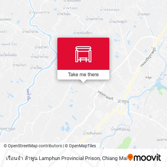 เรือนจำ ลำพูน Lamphun Provincial Prison map