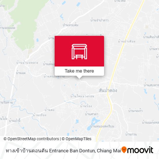 ทางเข้าบ้านดอนตัน Entrance Ban Dontun map