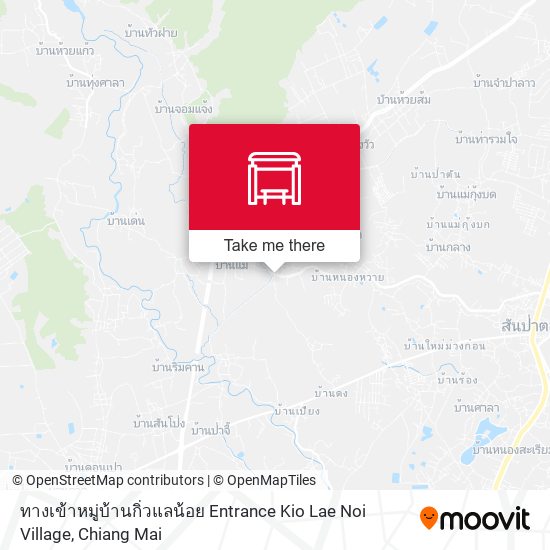 ทางเข้าหมู่บ้านกิ่วแลน้อย Entrance Kio Lae Noi Village map