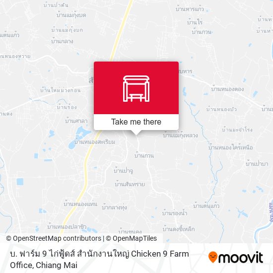 บ. ฟาร์ม 9 ไก่ฟู้ดส์ สำนักงานใหญ่ Chicken 9 Farm Office map