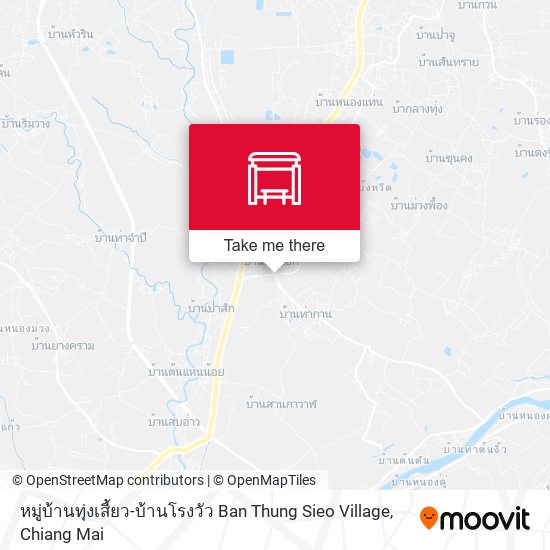 หมู่บ้านทุ่งเสี้ยว-บ้านโรงวัว Ban Thung Sieo Village map