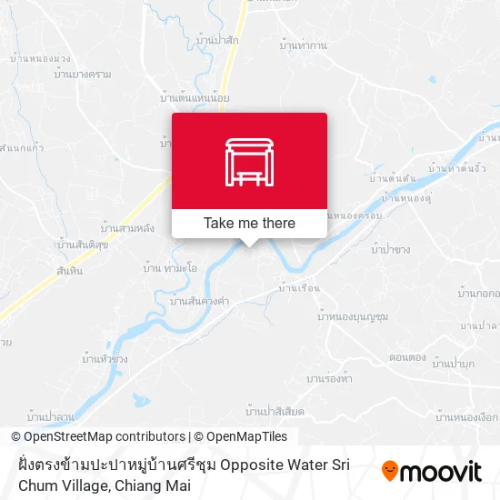 ฝั่งตรงข้ามปะปาหมู่บ้านศรีชุม Opposite Water Sri Chum Village map