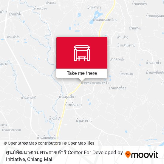 ศูนย์พัฒนาตามพระราชดำริ Center For Developed by Initiative map