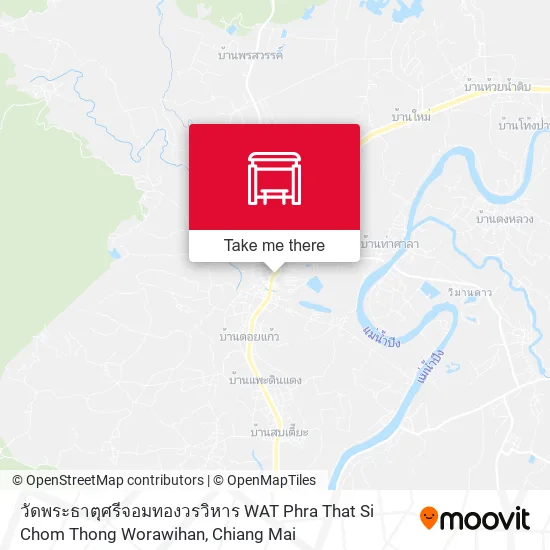 วัดพระธาตุศรีจอมทองวรวิหาร WAT Phra That Si Chom Thong Worawihan map