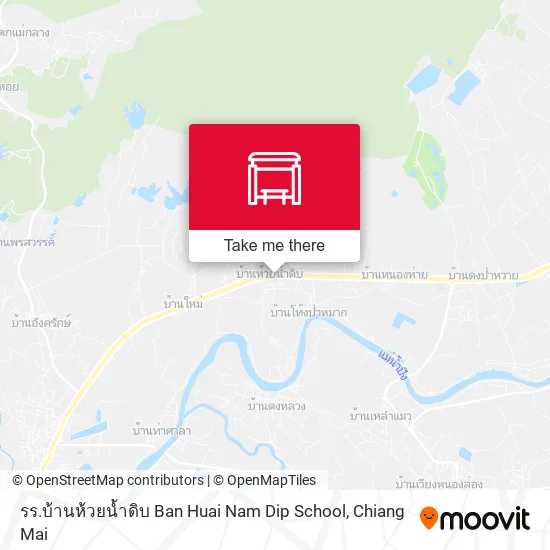 รร.บ้านห้วยน้ำดิบ Ban Huai Nam Dip School map