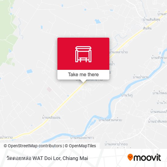 วัดดอยหล่อ WAT Doi Lor map
