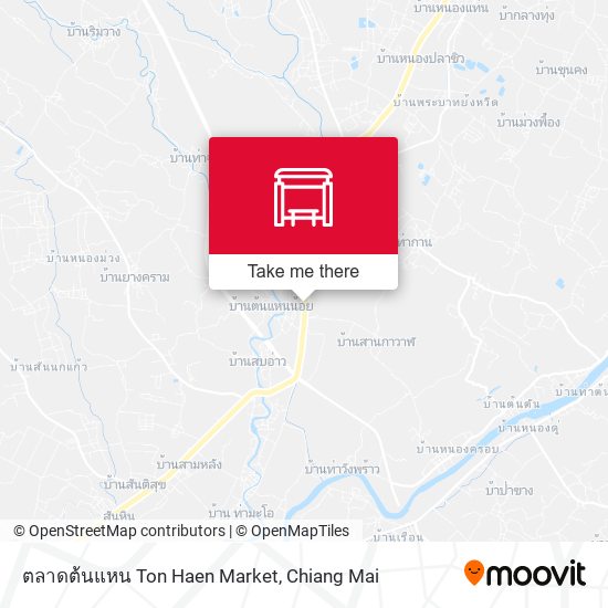 ตลาดต้นแหน Ton Haen Market map